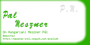 pal meszner business card