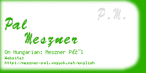 pal meszner business card